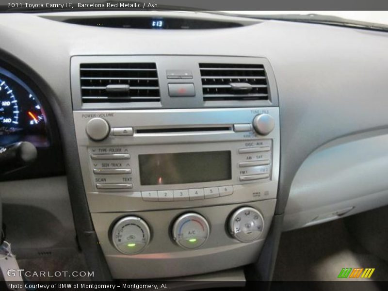 Barcelona Red Metallic / Ash 2011 Toyota Camry LE