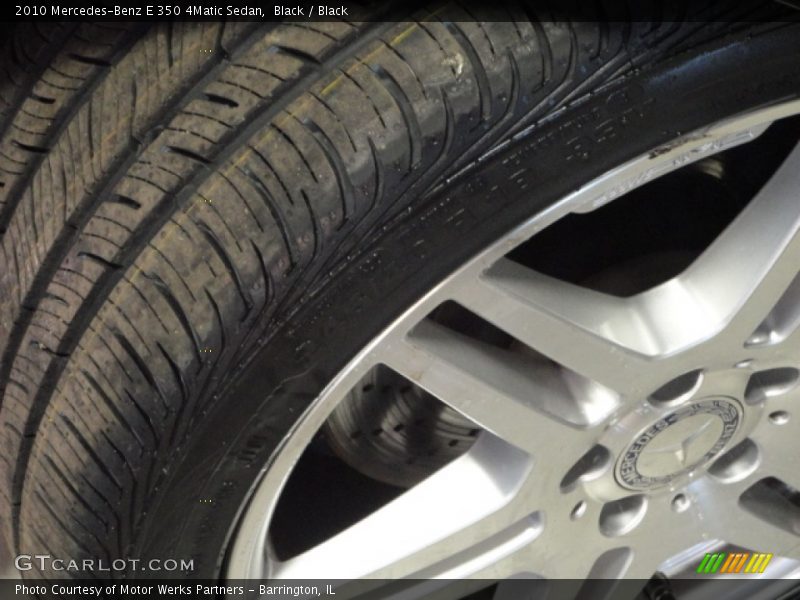Black / Black 2010 Mercedes-Benz E 350 4Matic Sedan