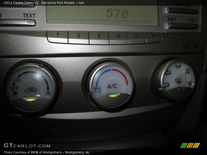 Barcelona Red Metallic / Ash 2011 Toyota Camry LE