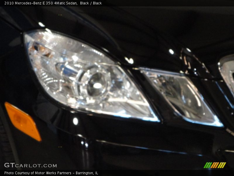Black / Black 2010 Mercedes-Benz E 350 4Matic Sedan