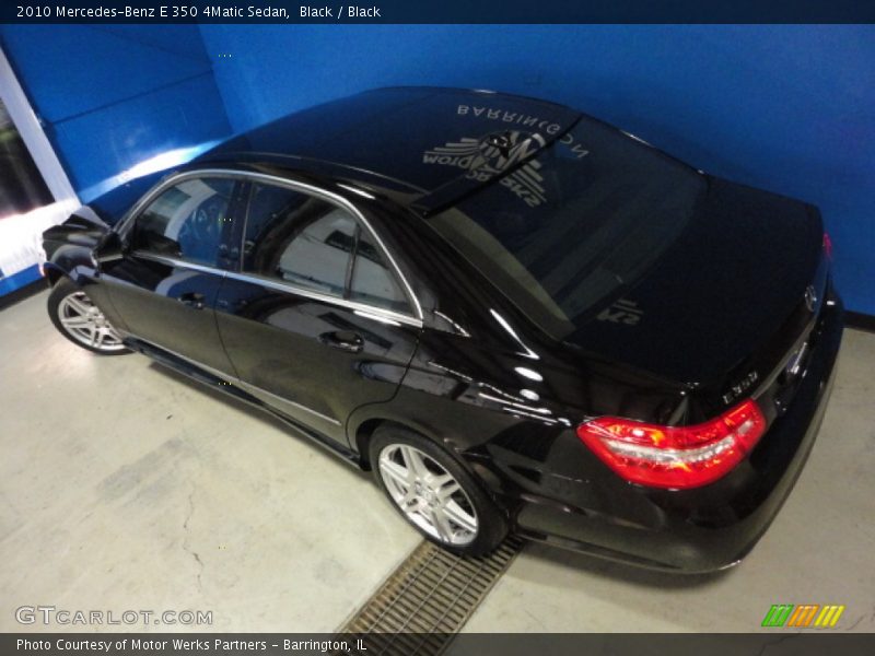 Black / Black 2010 Mercedes-Benz E 350 4Matic Sedan