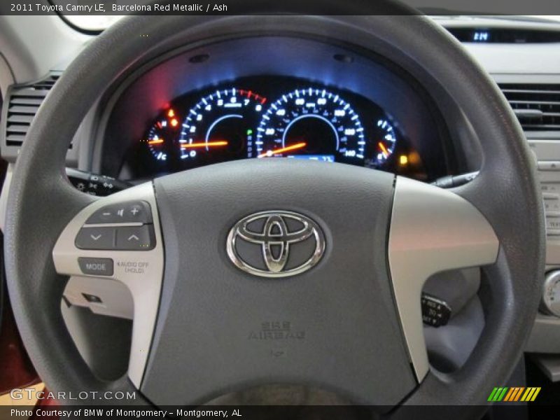 Barcelona Red Metallic / Ash 2011 Toyota Camry LE