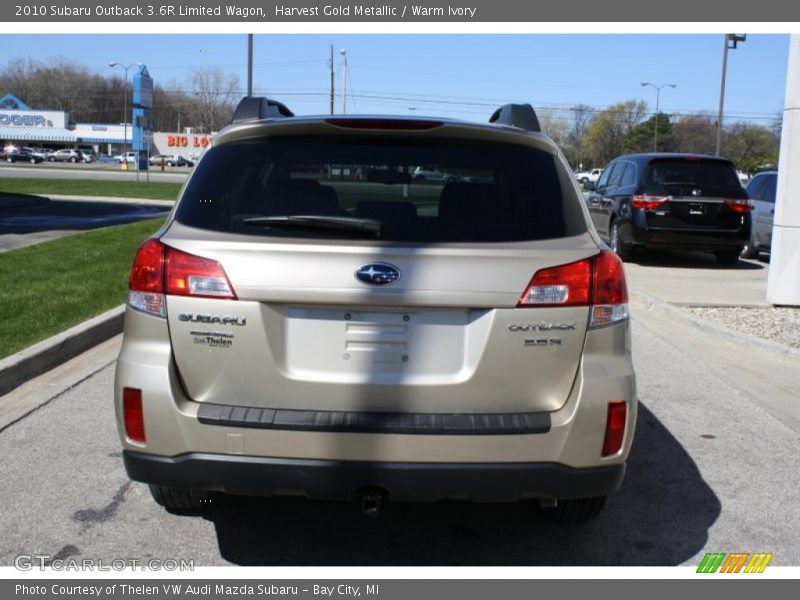 Harvest Gold Metallic / Warm Ivory 2010 Subaru Outback 3.6R Limited Wagon