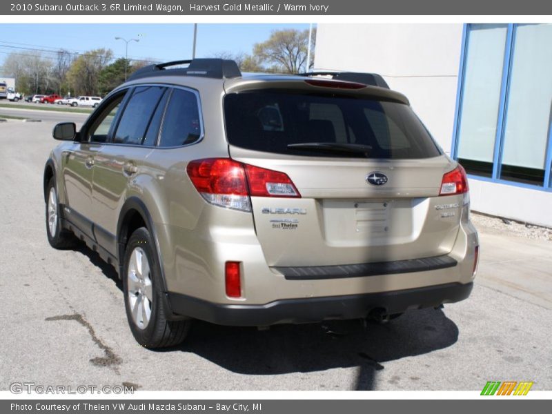 Harvest Gold Metallic / Warm Ivory 2010 Subaru Outback 3.6R Limited Wagon