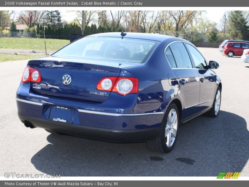 Cobalt Blue Metallic / Classic Gray 2008 Volkswagen Passat Komfort Sedan