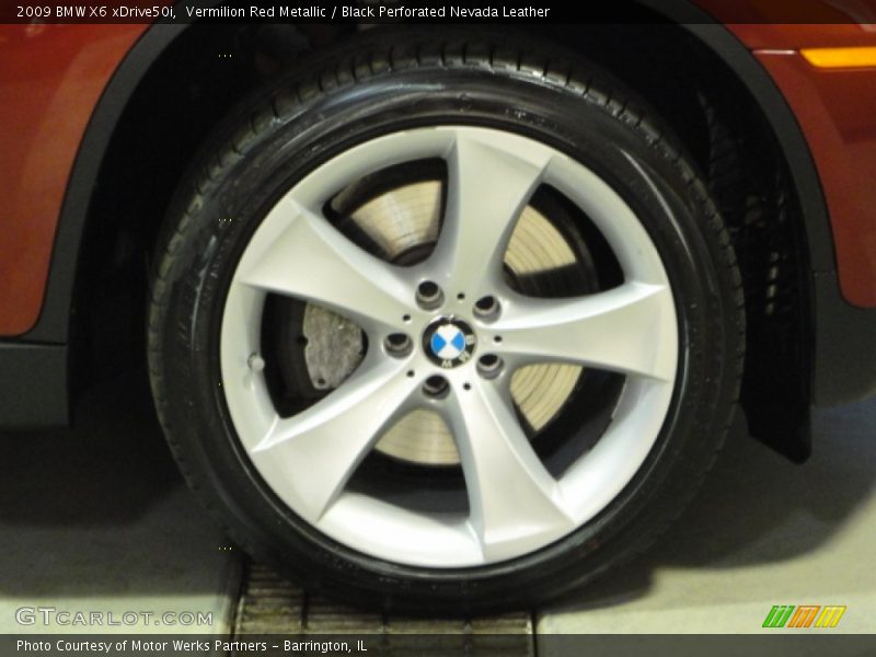 Vermilion Red Metallic / Black Perforated Nevada Leather 2009 BMW X6 xDrive50i