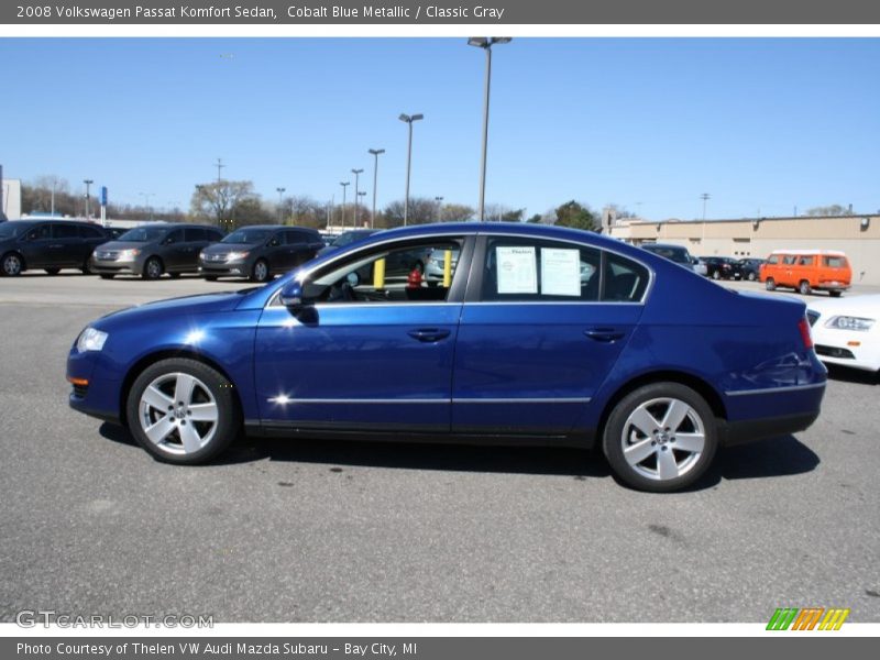 Cobalt Blue Metallic / Classic Gray 2008 Volkswagen Passat Komfort Sedan