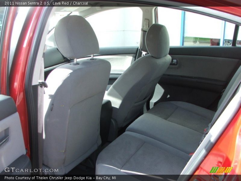 Lava Red / Charcoal 2011 Nissan Sentra 2.0 S