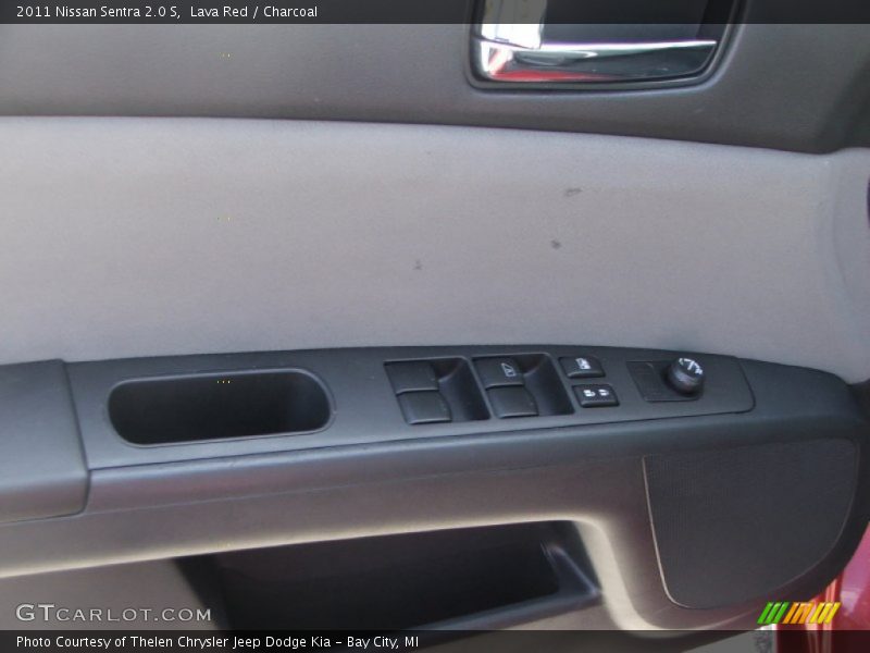 Lava Red / Charcoal 2011 Nissan Sentra 2.0 S