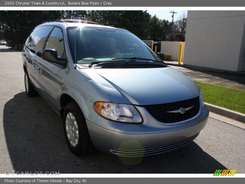 Butane Blue Pearl / Gray 2003 Chrysler Town & Country LX