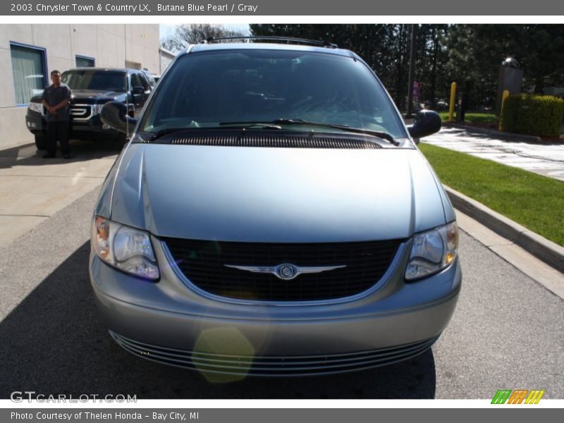 Butane Blue Pearl / Gray 2003 Chrysler Town & Country LX