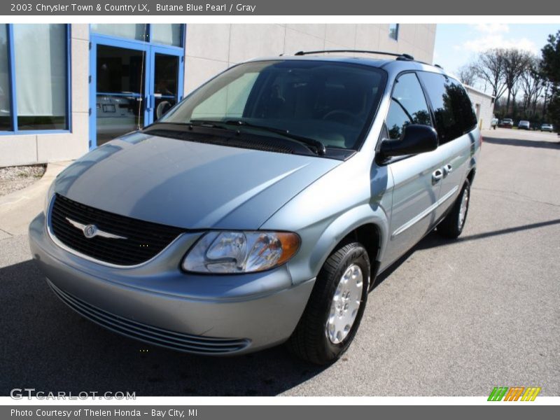 Butane Blue Pearl / Gray 2003 Chrysler Town & Country LX