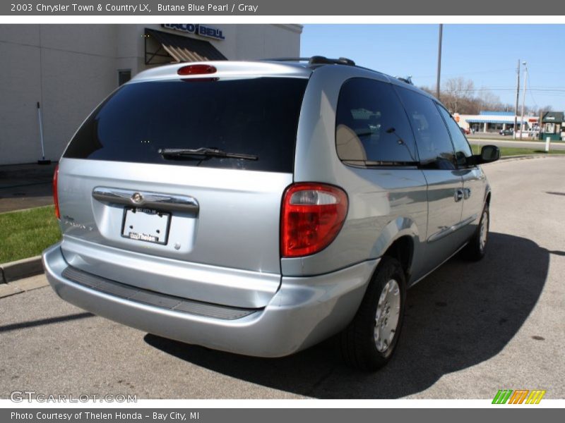 Butane Blue Pearl / Gray 2003 Chrysler Town & Country LX