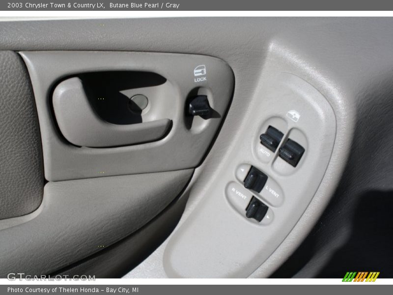 Butane Blue Pearl / Gray 2003 Chrysler Town & Country LX