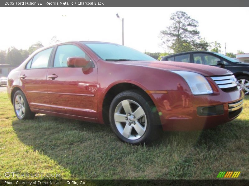 Redfire Metallic / Charcoal Black 2009 Ford Fusion SE