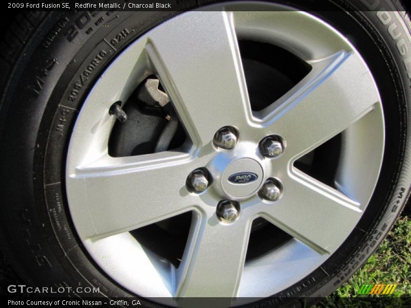 Redfire Metallic / Charcoal Black 2009 Ford Fusion SE