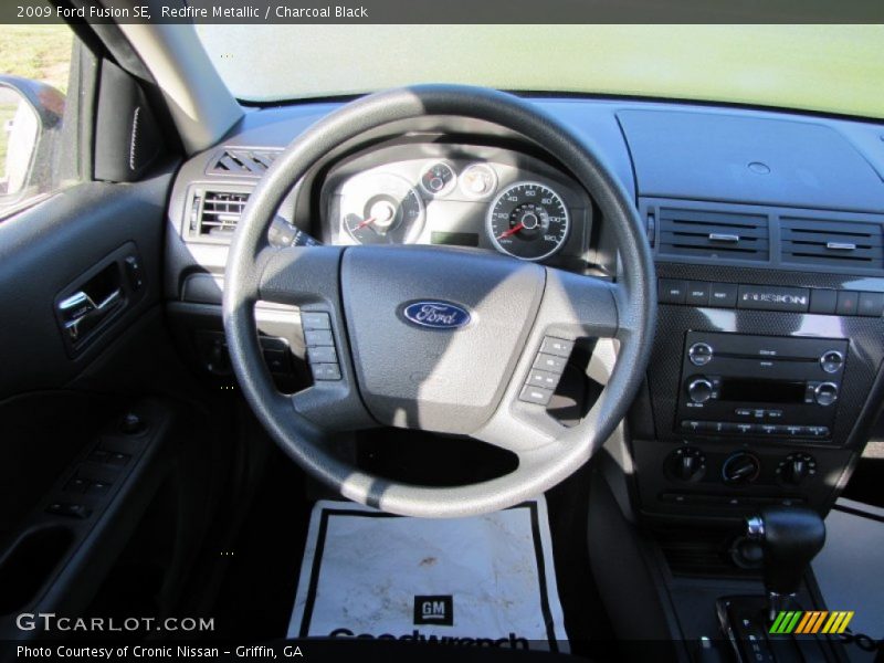 Redfire Metallic / Charcoal Black 2009 Ford Fusion SE