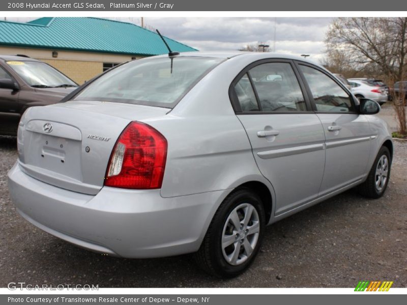 Platinum Silver / Gray 2008 Hyundai Accent GLS Sedan