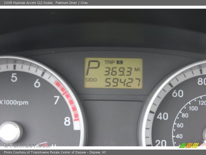 Platinum Silver / Gray 2008 Hyundai Accent GLS Sedan