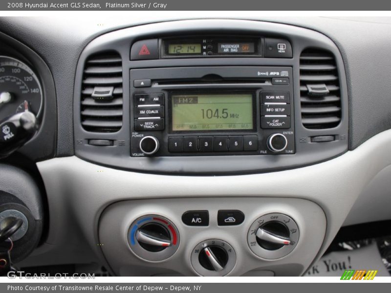 Platinum Silver / Gray 2008 Hyundai Accent GLS Sedan