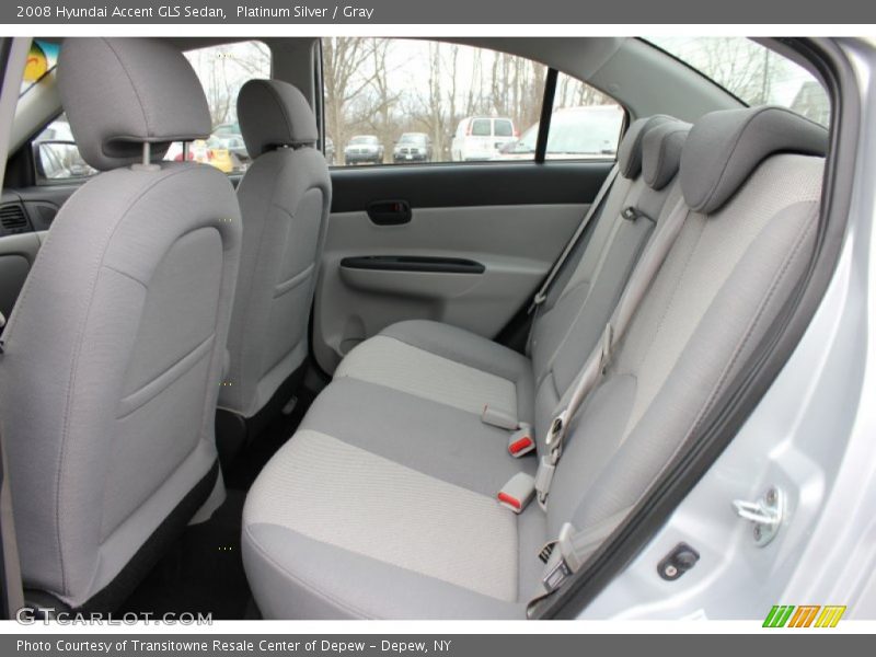 Platinum Silver / Gray 2008 Hyundai Accent GLS Sedan