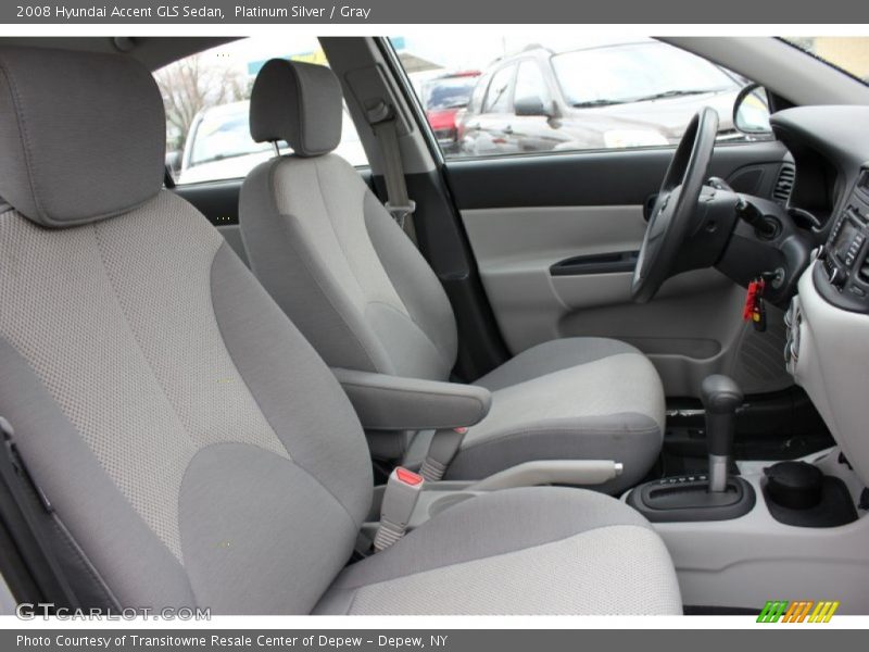 Platinum Silver / Gray 2008 Hyundai Accent GLS Sedan