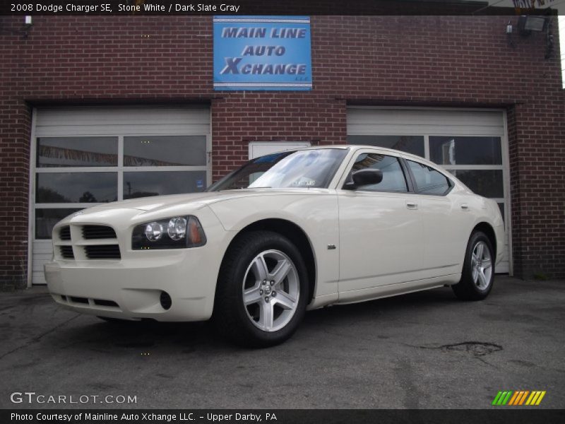 Stone White / Dark Slate Gray 2008 Dodge Charger SE