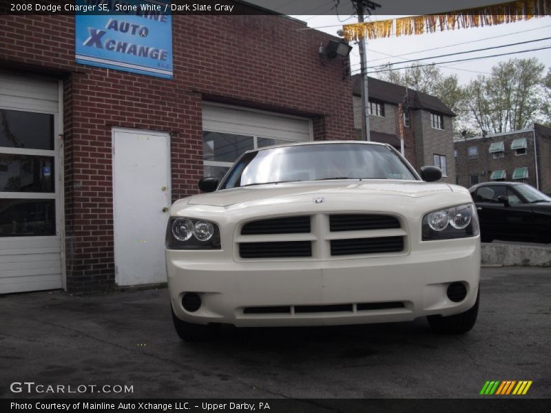 Stone White / Dark Slate Gray 2008 Dodge Charger SE