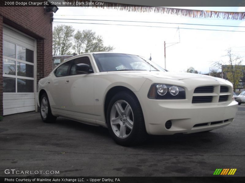 Stone White / Dark Slate Gray 2008 Dodge Charger SE