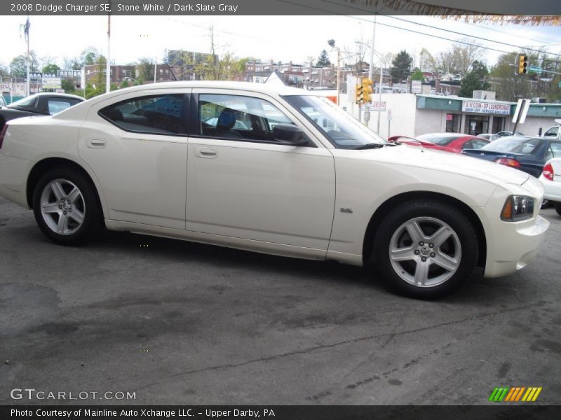 Stone White / Dark Slate Gray 2008 Dodge Charger SE