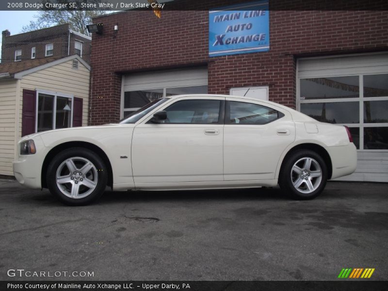 Stone White / Dark Slate Gray 2008 Dodge Charger SE