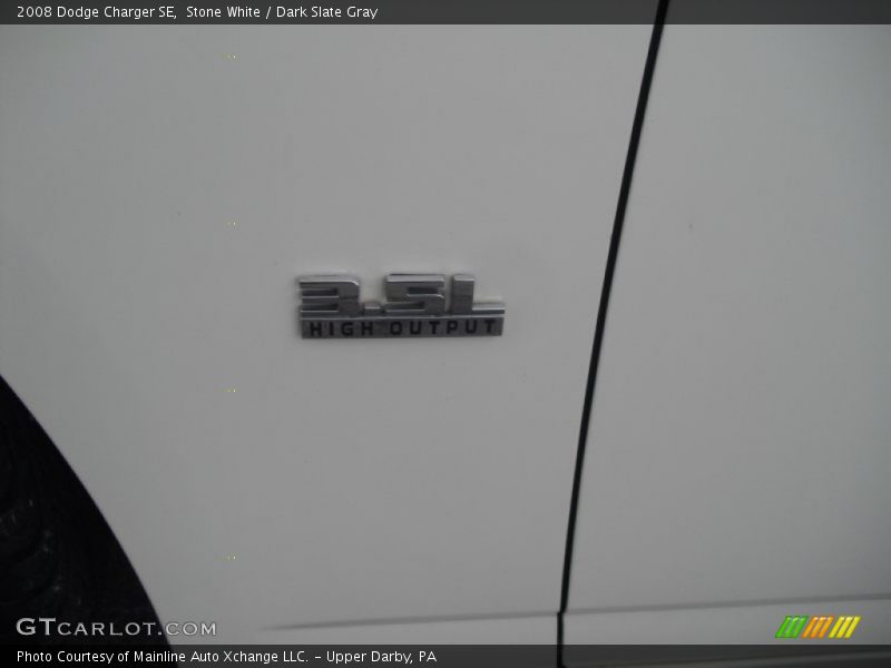 Stone White / Dark Slate Gray 2008 Dodge Charger SE