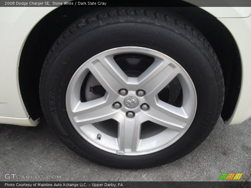 Stone White / Dark Slate Gray 2008 Dodge Charger SE