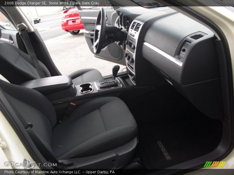Stone White / Dark Slate Gray 2008 Dodge Charger SE