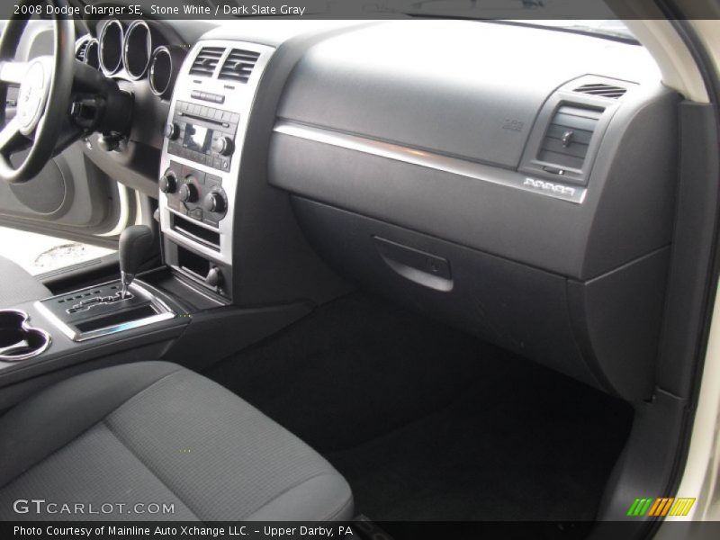 Stone White / Dark Slate Gray 2008 Dodge Charger SE