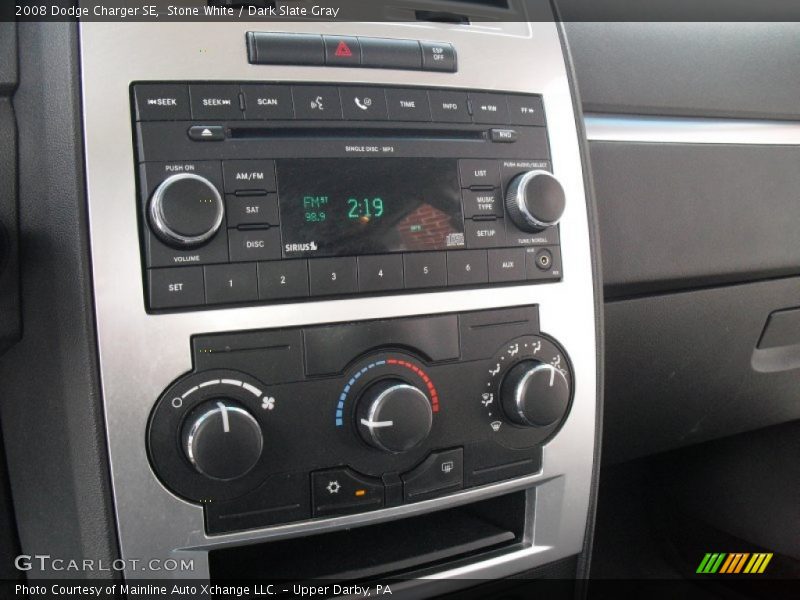 Stone White / Dark Slate Gray 2008 Dodge Charger SE