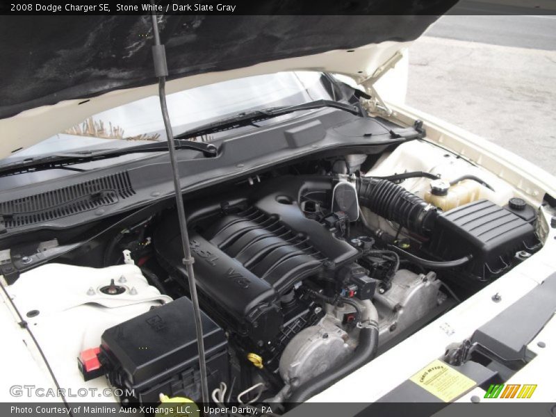 Stone White / Dark Slate Gray 2008 Dodge Charger SE