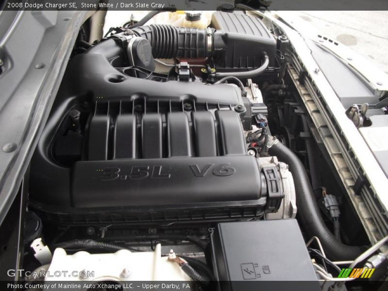 Stone White / Dark Slate Gray 2008 Dodge Charger SE