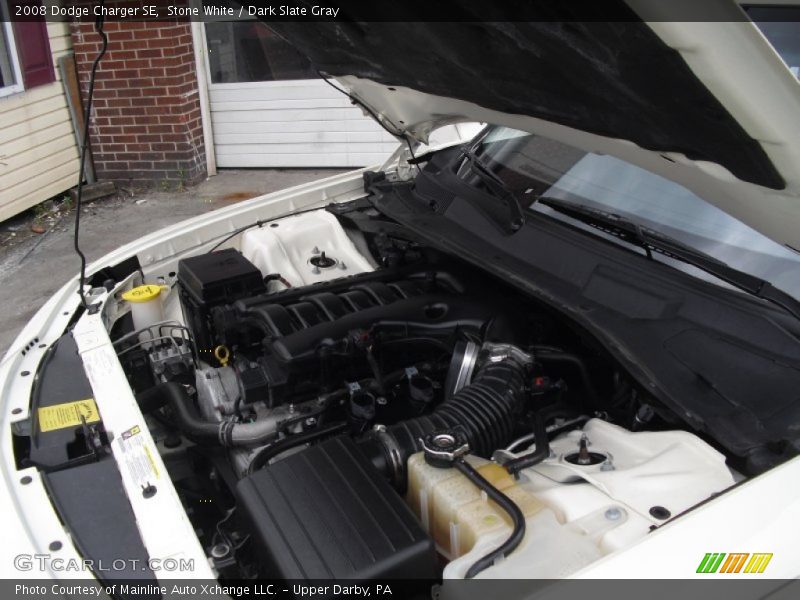 Stone White / Dark Slate Gray 2008 Dodge Charger SE
