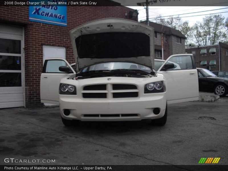 Stone White / Dark Slate Gray 2008 Dodge Charger SE