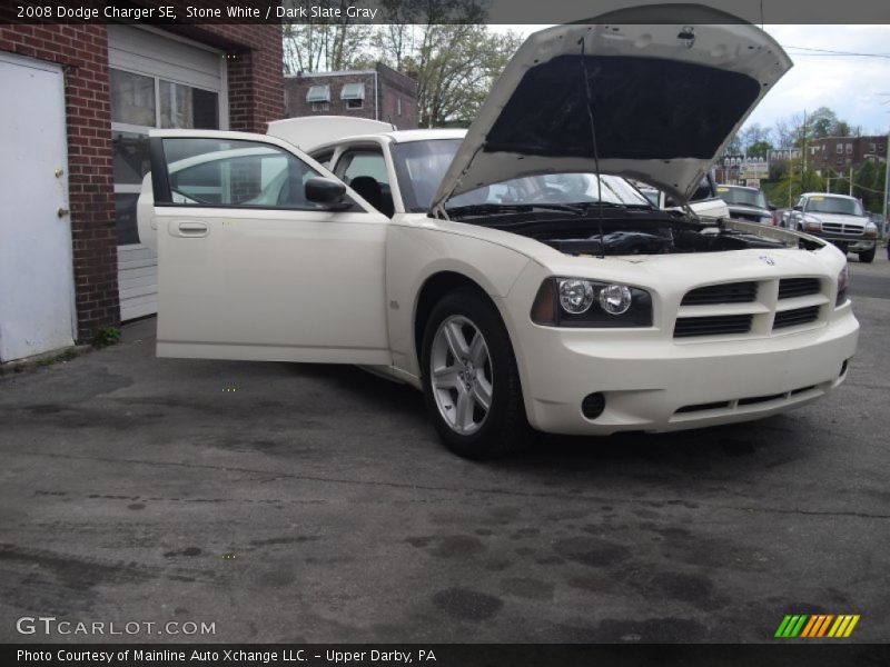 Stone White / Dark Slate Gray 2008 Dodge Charger SE