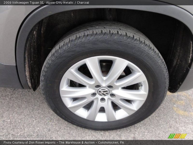 Alpine Grey Metallic / Charcoal 2009 Volkswagen Tiguan SE