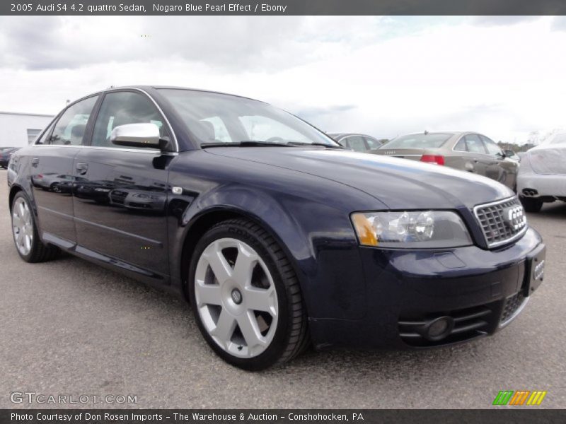 Nogaro Blue Pearl Effect / Ebony 2005 Audi S4 4.2 quattro Sedan