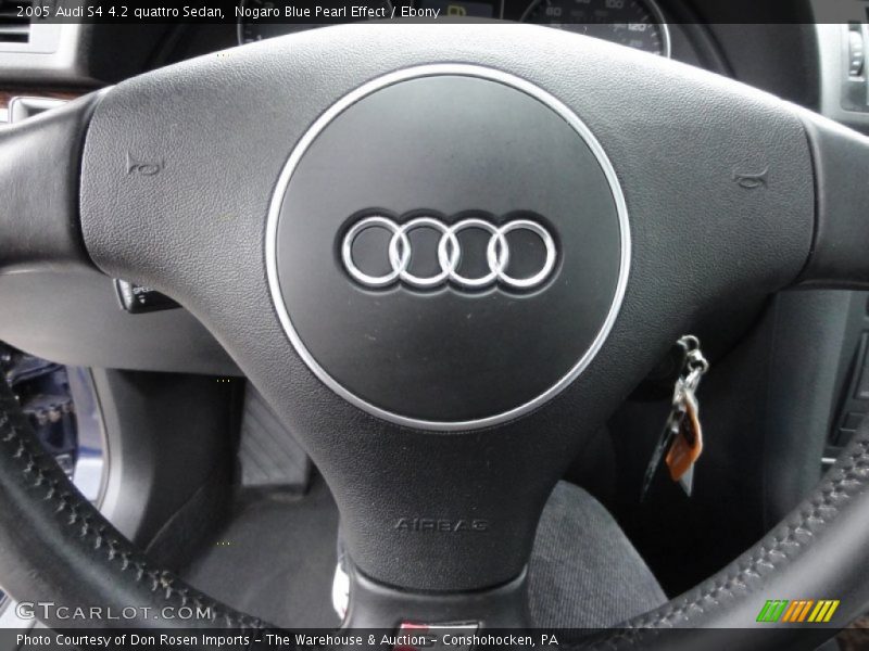 Nogaro Blue Pearl Effect / Ebony 2005 Audi S4 4.2 quattro Sedan