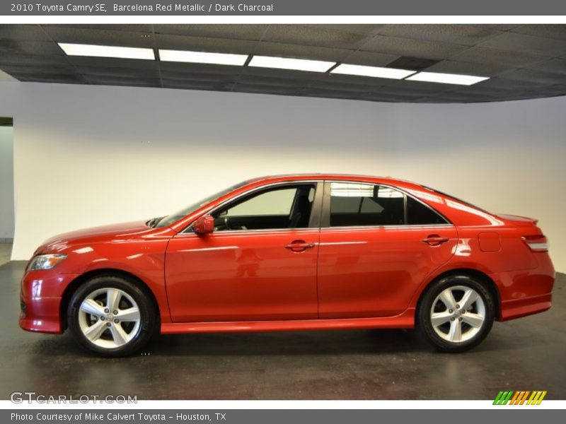 Barcelona Red Metallic / Dark Charcoal 2010 Toyota Camry SE