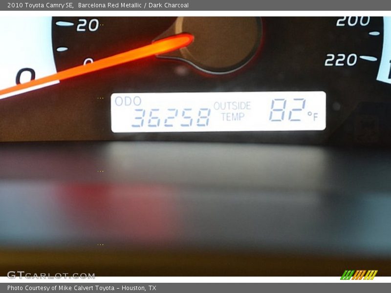 Barcelona Red Metallic / Dark Charcoal 2010 Toyota Camry SE