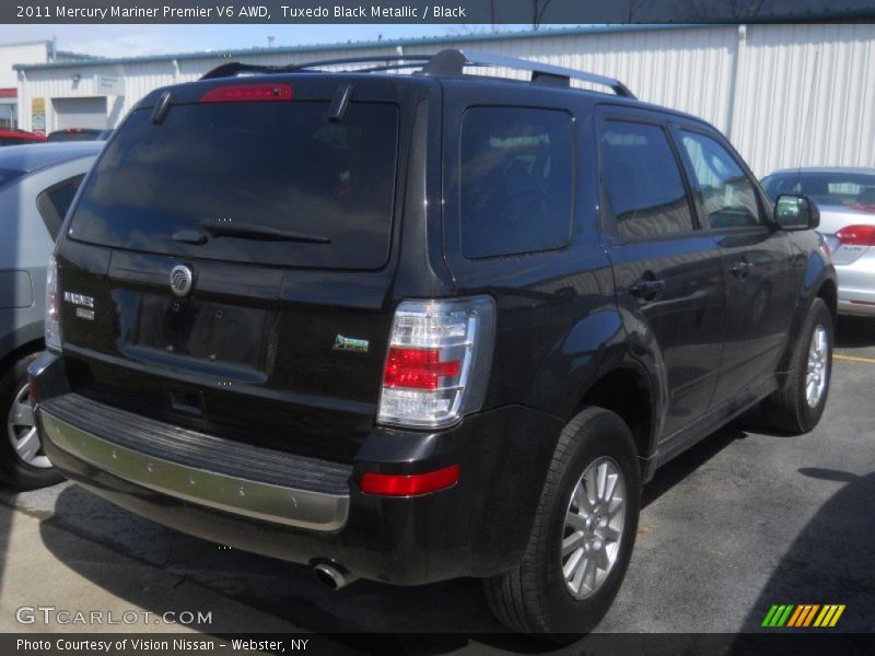 Tuxedo Black Metallic / Black 2011 Mercury Mariner Premier V6 AWD
