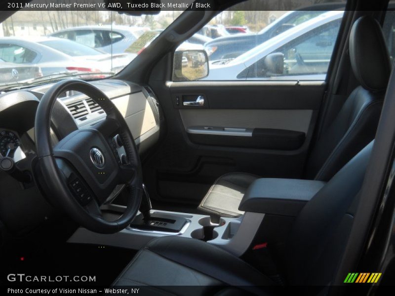 Tuxedo Black Metallic / Black 2011 Mercury Mariner Premier V6 AWD