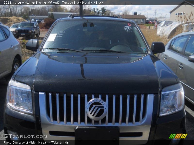 Tuxedo Black Metallic / Black 2011 Mercury Mariner Premier V6 AWD