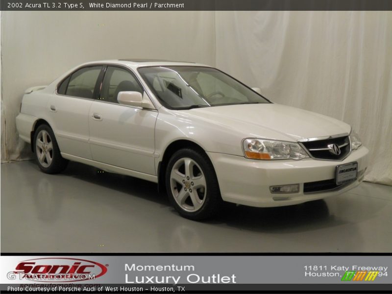 White Diamond Pearl / Parchment 2002 Acura TL 3.2 Type S